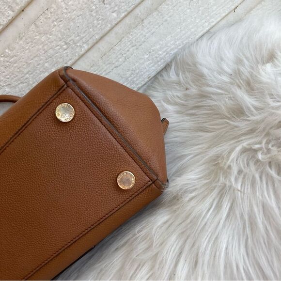 MICHAEL KORS Tan Acorn Hayes Satchel + Wallet Raven Jet Set Bedford Selma Mercer - Picture 5 of 12